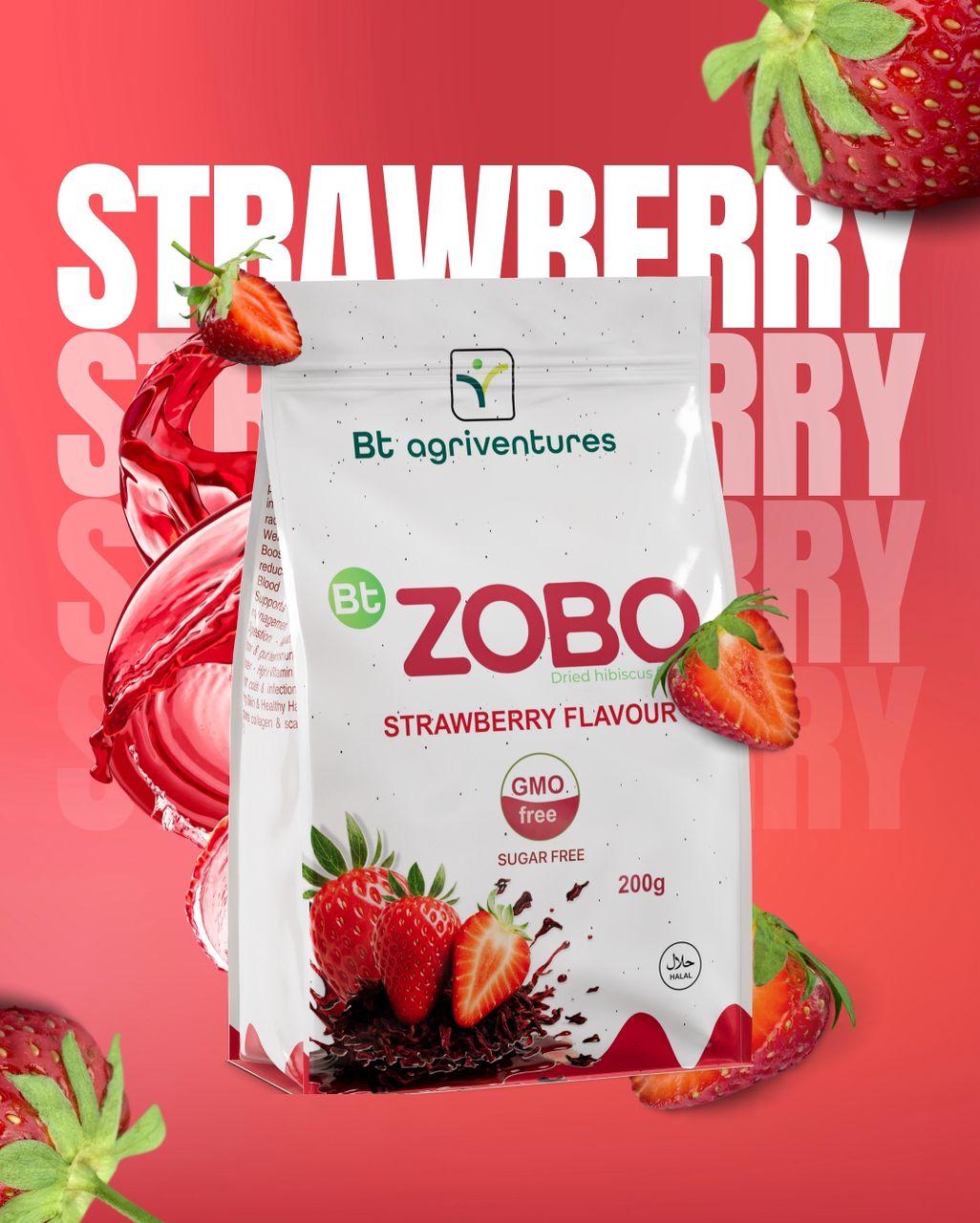 BTagriventures Sweet Strawberry Zobo – Refreshing Berry Hibiscus Blend